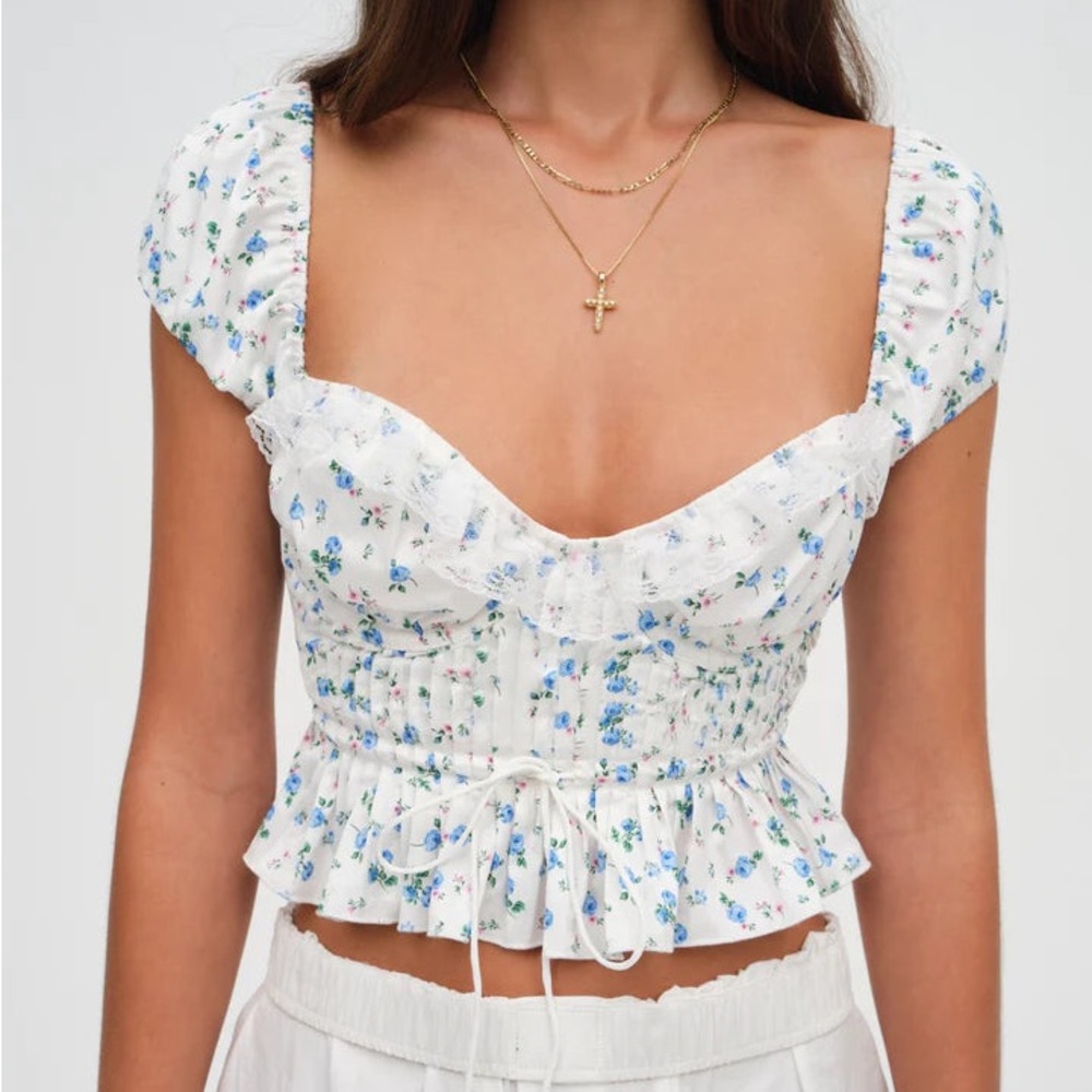 NWT for love and lemons opal blouse top